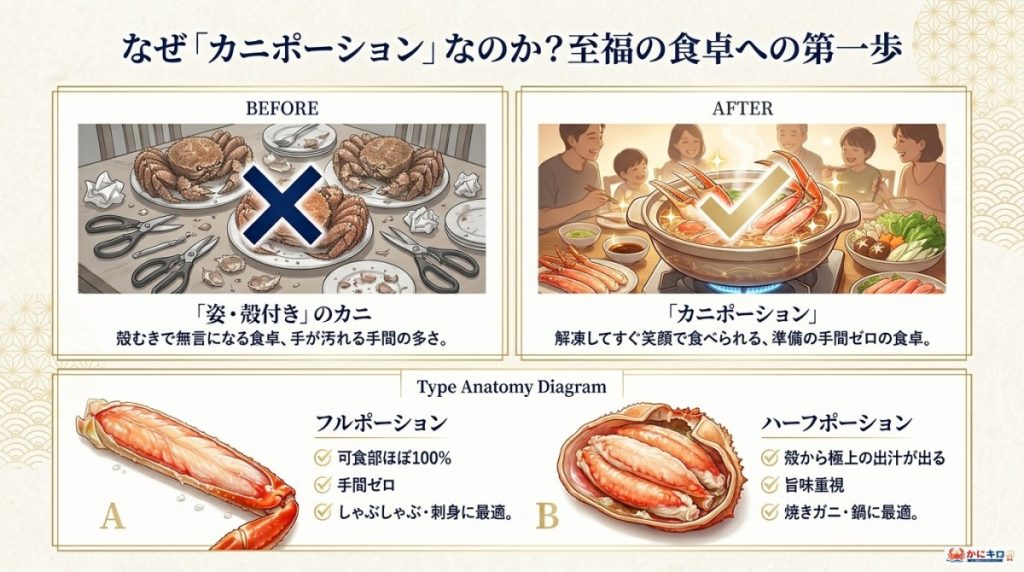 なぜ「カニポーション」なのか?