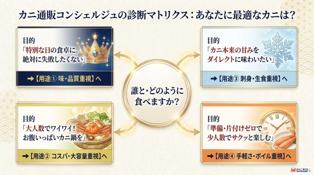 あなたに最適なカニは?
