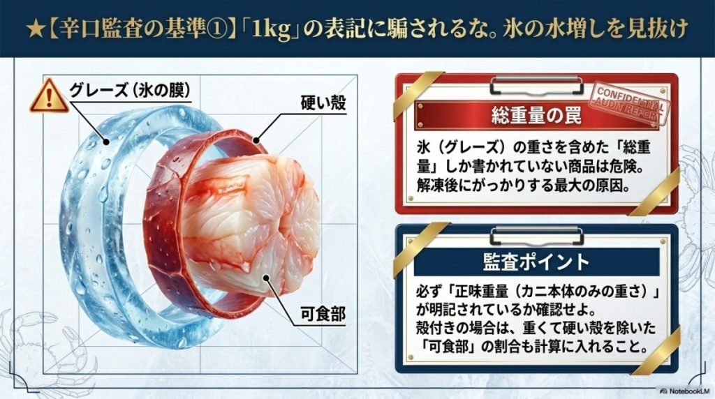 氷の水増しに注意