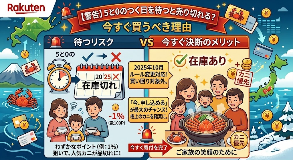 【警告】5と0のつく日を待つと売り切れる?今すぐ買うべき理由
