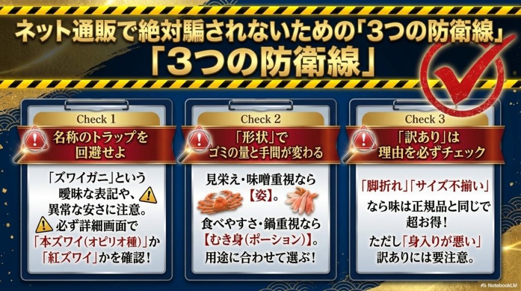 通販での失敗しない選び方