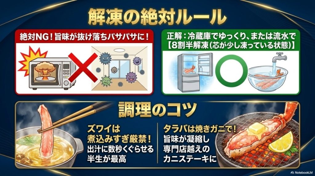 解凍方法について