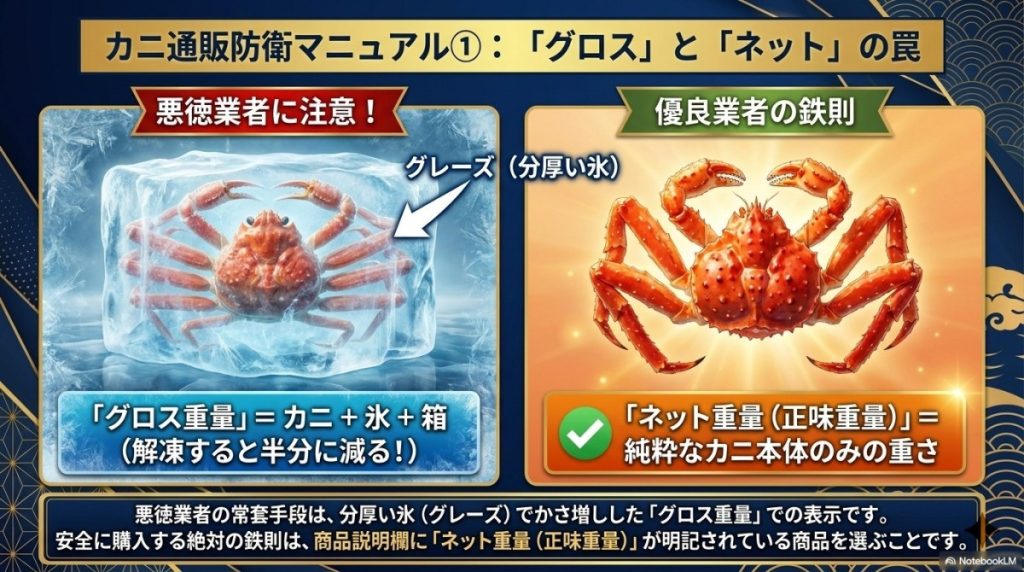 「グロス重量」と「ネット重量」の罠!実質コスパの計算方法