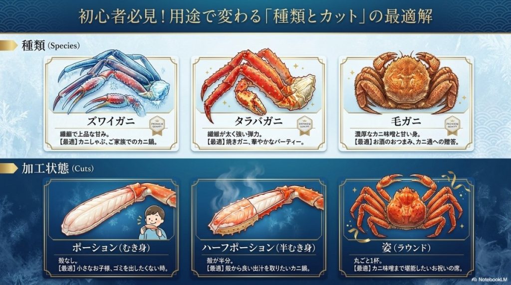 「種類とカット」の最適解