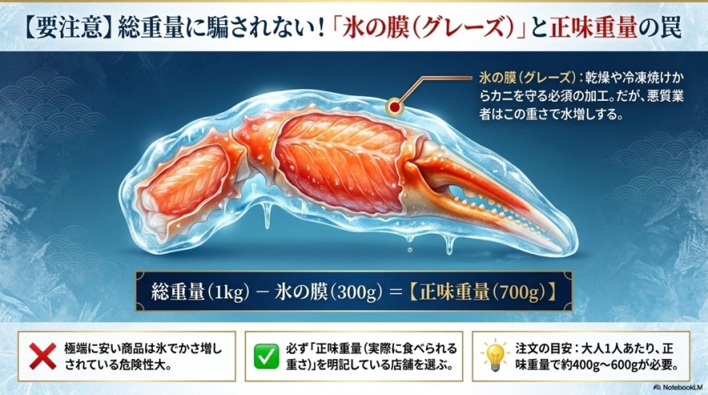 グレーズと正味重量の罠