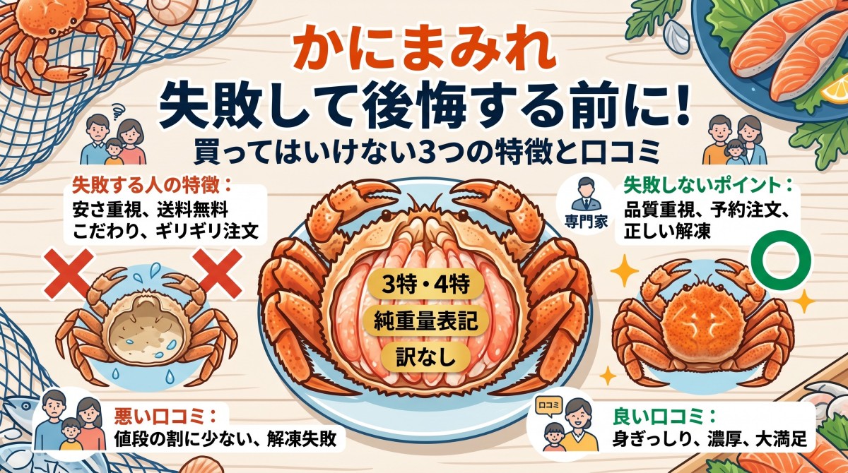 かにまみれ 失敗