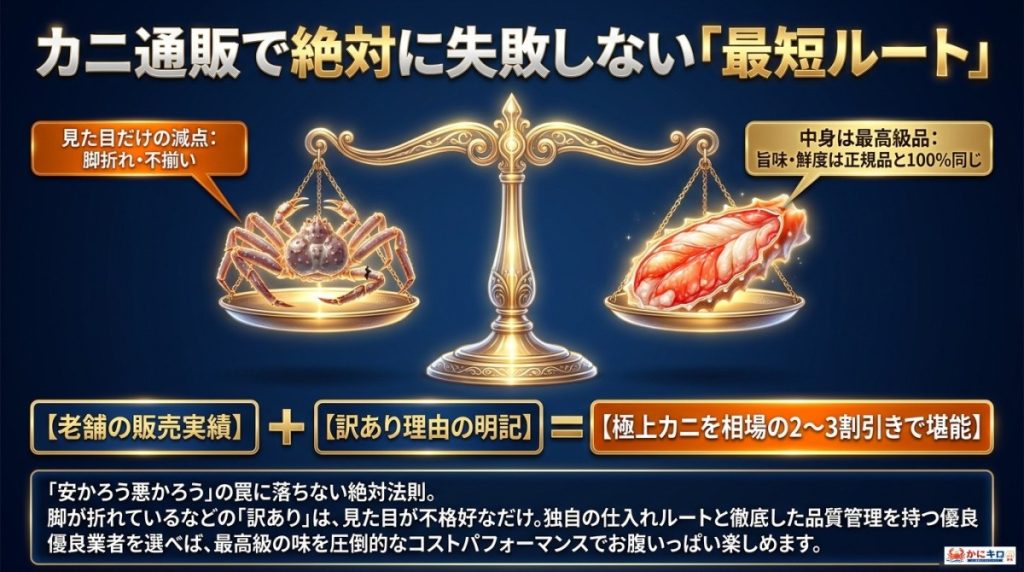 カニ通販で失敗しない為には