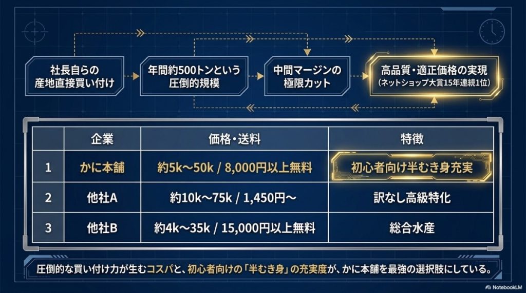 かに本舗(匠本舗)の基本情報・実績から紐解く「安さと品質」の理由