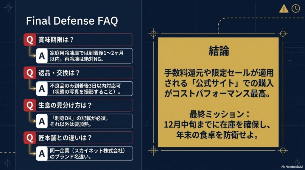 かに本舗の購入前に最終確認!よくある質問(FAQ)と疑問を解決