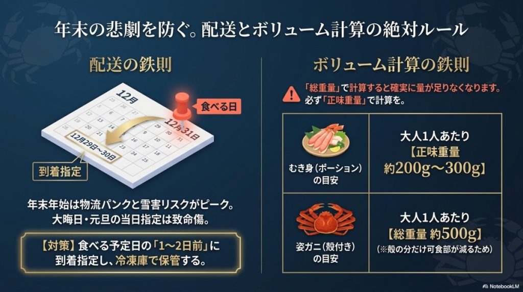 配送の口コミ:年末年始の配送遅延トラブルを回避する「指定日」の鉄則