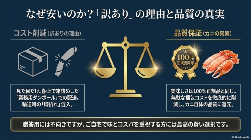 失敗しないために!ディノスの訳ありカニ(ズワイガニ)の安さの理由と注意点