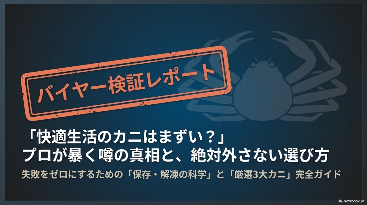 【要注意】快適生活のカニの評判は?まずい噂の真相と絶対外さない厳選3商品