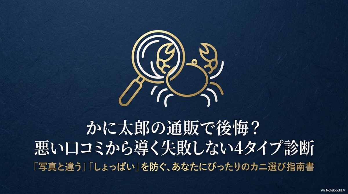 かに太郎の通販で後悔?悪い口コミから導く失敗しない4タイプ診断