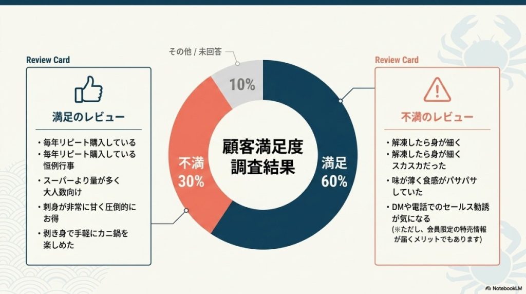 ネット上の口コミ・評判から見えた品質とサービスの傾向