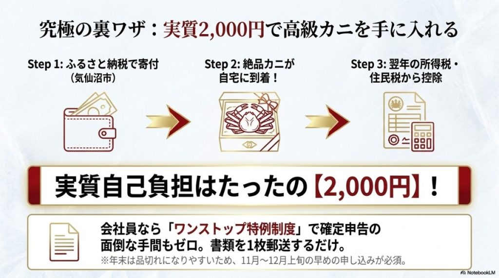 実質2,000円!ふるさと納税を活用したかに本舗の購入ルート