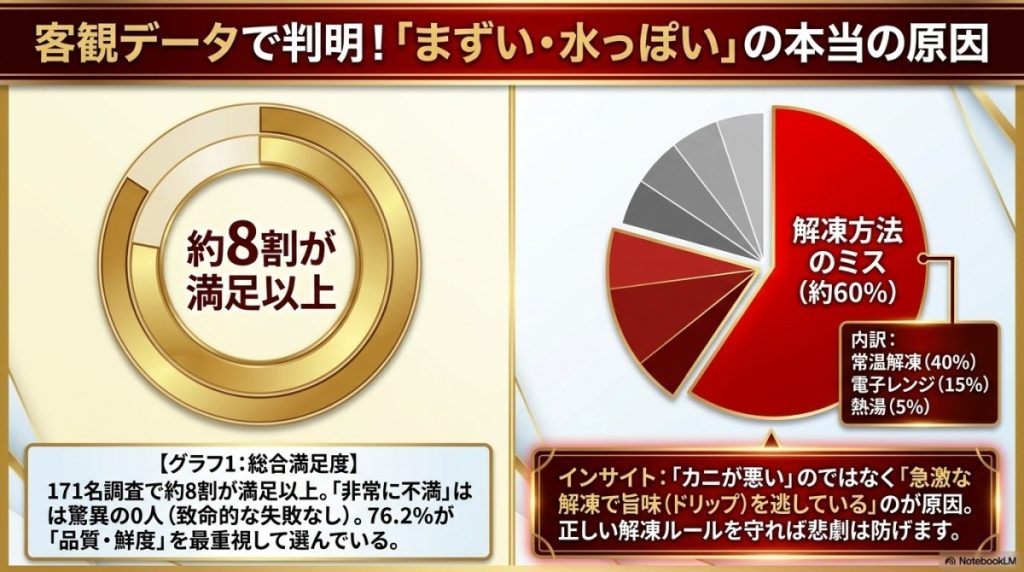 低評価の約6割が解凍ミス起因?「まずい」「水っぽい」の真実